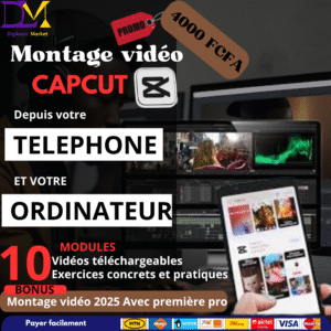 Montage vidéo avec Capcut sur téléphone et ordinateur + première pro